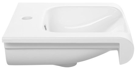 INKA umywalka ceramiczna 40x40cm, biała