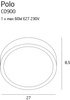 POLO plafon IP44