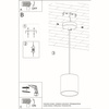 Lampa wisząca ORBIS 1 szary
