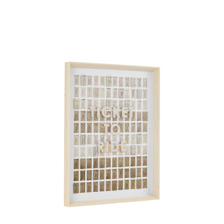 Ticket to Ride Framed Art 640x60x840mm