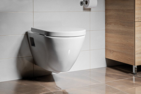 NERA WC wiszące ze stelażem podtynkowym i przyciskiem Schwab, biały