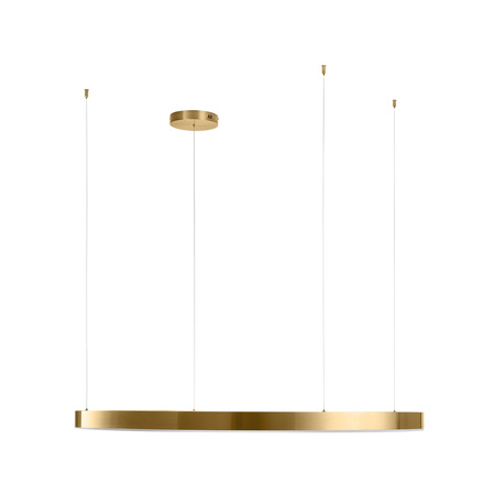 Lampa wisząca CIRCLE 120 cm - LED, ring mosiądz szczotkowany