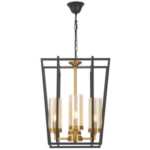 NOWOCZESNA LAMPA WISZĄCA CZARNO-ZŁOTA ARES W4