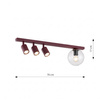 BASTER 4 BURGUNDY TRANSPARENT