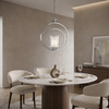LAMPA WISZĄCA LOFT CHROMOWANA DARTON W1
