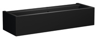 KANAAL umywalka ceramiczna 120x40cm, czarny mat