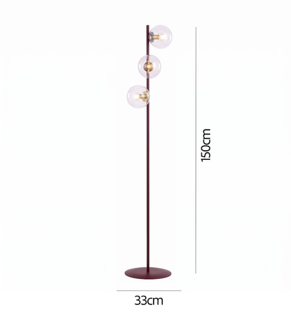 MAGNUS LP3 BURGUND TRANSPARENT
