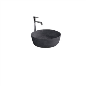 RAK Ceramics SKIN Umywalka slim nablatowa okrągła 42 cm Carbon Concrete - Efekt kamienia