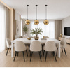 Lampa wisząca MIRROR GLOW - M złota 30 cm