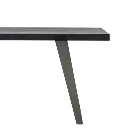Newington Dining Table Black 2200x1000x770mm