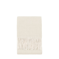 Cassis Herringbone Throw Ecru 1300x1700mm