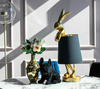 KARE lampa stołowa RABBIT 68 cm  złota / czarna