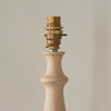 Hidcote Table Lamp Base Natural Wood