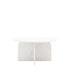 Amalfi Coffee Table White 800x800x400mm