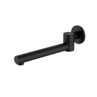 Wylewka wannowa do baterii podtynkowych, czarna