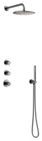 Silhouet HS1 Podtynkowy termostatyczny zestaw prysznicowy szczotkowany grafit pvd