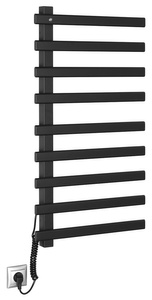 ELCOR elektryczna suszarka na ręczniki 480x920x50 mm, 128 W, czarny mat