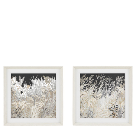 Obraz w ramie „Evening Peace” – biały, 30,5 × 3,2 × 30,5 cm, zestaw 2 szt.