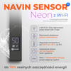 Elektryczny grzejnik łazienkowy Navin Largo 1100x500 Sensor prawy, czarna mora, WiFi