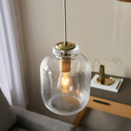 Lyra 1 Pendant Light Antique Brass