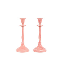 Erla Candlesticks Pink Set of 2