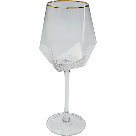 KARE komplet 4 kieliszków do wina         DIAMOND RIM 525 ml