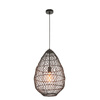 Pimva 1 Pendant Light Black Rattan