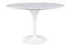 Stół TULIP MARBLE 120 CARRARA biały -     marmur, metal