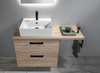 VEGA szafka umywalkowa 82x67,6x43,8cm, 2 szuflady, dąb platin