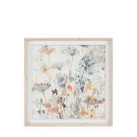 Garden Notes Framed Canvas 820x60x820mm