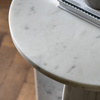 Amalfi Side Table White 400x400x500mm