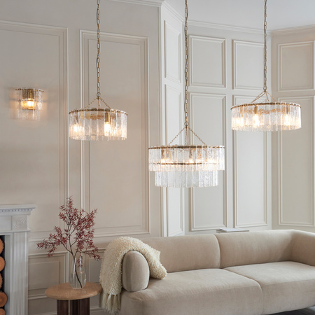Karine 3 Pendant Light Brushed Aged Brass