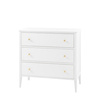 Acton 3 Drawer Chest White 870x450x870mm