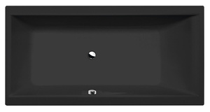 CLEO wanna prostokątna 180x90x48cm, czarny mat