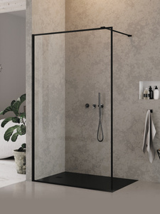 KABINA NEW MODUS BLACK ŚCIANKA U 90x200 CZYSTE 8mm ACTIVE SHIELD