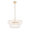 Montrose 6 Pendant Light Brushed Aged Brass