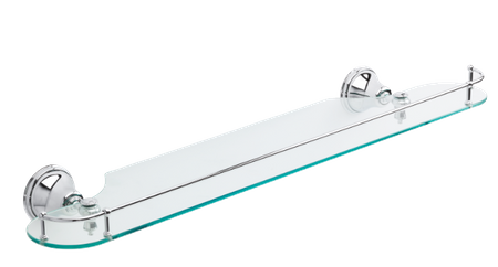 Półka szklana chrom