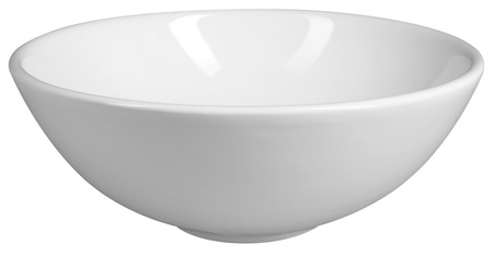 Umywalka ceramiczna nablatowa, średnica 40cm, biały