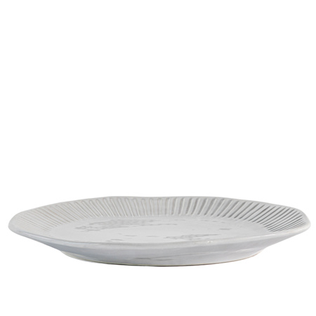 Organiczne talerze obiadowe z żłobieniami (4 szt.) D280 mm