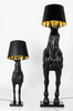MOOSEE lampa podłogowa KOŃ HORSE STAND    S czarna - włókno szklane