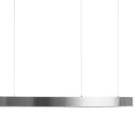 Lampa wisząca CIRCLE 120 cm - LED, ring nikiel szczotkowany