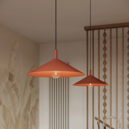 Lampa wisząca NOX 40 ochra czerwona