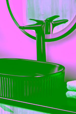 Zestaw meblowy 60cm z blatem i umywalką nablatową Gaja