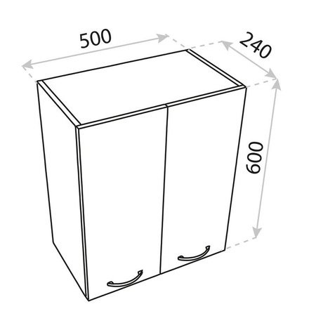 Szafka wisząca Basic Barato 500
