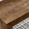 Iowa Dining Bench Natural 1600x360x450mm