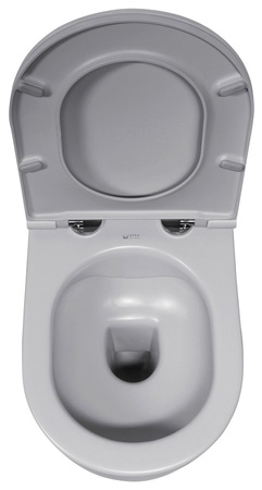 INFINITY miska WC wisząca, Rimless, 36,5x53cm, stone grey