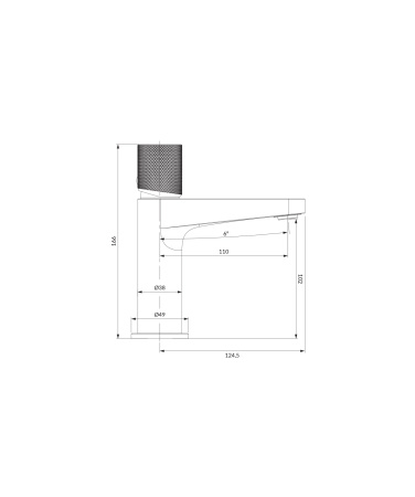 CONTOUR bateria umywalkowa, chrom połysk