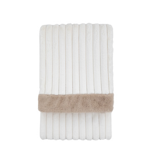 Whinfell Luxury Faux Fur Throw Cream 1500x2000mm