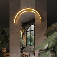 MAXLIGHT W0336 KINKIET TRIO ARC BRUSHED GOLD IP44
