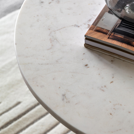 Amalfi Coffee Table White 800x800x400mm